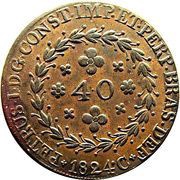 40 Réis - Pedro I obverse image