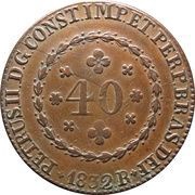 40 Réis - Pedro II obverse image