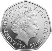 50 Pence - Elizabeth II Benjamin Britten; Silver Piedfort obverse image