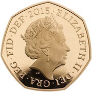 50 Pence - Elizabeth II Battle of Britain; Gold Proof obverse image