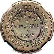 40 Réis - Pedro II Pattern - Nickel reverse image