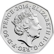 50 Pence - Elizabeth II 5th portrait; Team GB Olympics obverse image
