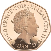 50 Pence - Elizabeth II Team GB Olympics; Gold Proof obverse image