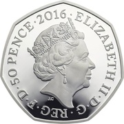 50 Pence - Elizabeth II Team GB Olympics; Silver Piedfort obverse image