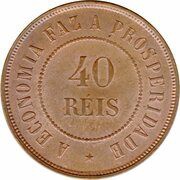 40 Réis reverse image