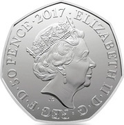 50 Pence - Elizabeth II 5th portrait; Peter Rabbit obverse image