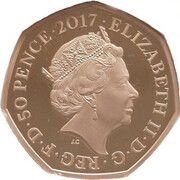 50 Pence - Elizabeth II Peter Rabbit; Gold Proof obverse image