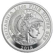50 Pence - Elizabeth II 5th portrait; 1/4 oz Fine Silver, United Kingdom, 2018 reverse image