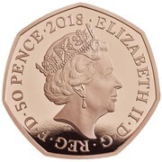 50 Pence - Elizabeth II Peter Rabbit; Gold Proof obverse image