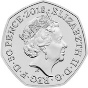 50 Pence - Elizabeth II 5th portrait; Tailor of Gloucester obverse image