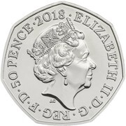 50 Pence - Elizabeth II 5th portrait; People Act 1918 obverse image