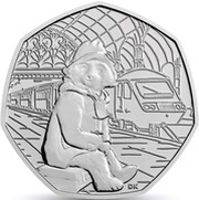 50 Pence - Elizabeth II 5th portrait; Paddington at the Station, United Kingdom, 2018 reverse image