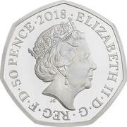 50 Pence - Elizabeth II Paddington at the Station; Silver Proof obverse image