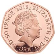 50 Pence - Elizabeth II Paddington at the Palace; Gold Proof obverse image