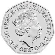 50 Pence - Elizabeth II 5th portrait; The Snowman obverse image