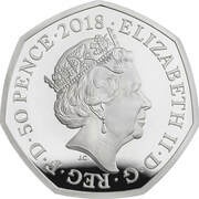 50 Pence - Elizabeth II The Snowman; Silver Proof obverse image