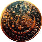 75 Réis - Pedro I obverse image