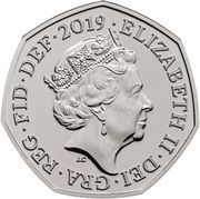 50 Pence - Elizabeth II 5th Portrait; Sherlock Holmes obverse image