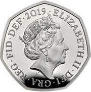 50 Pence - Elizabeth II Sherlock Holmes; Silver Piedfort obverse image