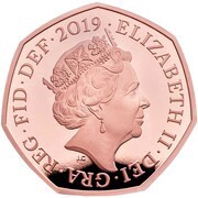 50 Pence - Elizabeth II Britannia; Gold Piedfort obverse image