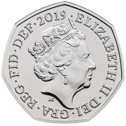 50 Pence - Elizabeth II 5th Portrait; Scouting Movement obverse image