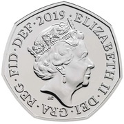 50 Pence - Elizabeth II 5th Portrait; Girlguiding obverse image