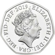 50 Pence - Elizabeth II Girlguiding; Silver Piedfort obverse image