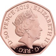 50 Pence - Elizabeth II Kew Gardens; Gold Piedfort obverse image