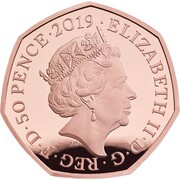 50 Pence - Elizabeth II Kew Gardens; Gold Proof obverse image