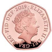 50 Pence - Elizabeth II D-Day Anniversary; Gold Proof obverse image
