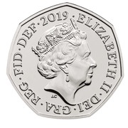 50 Pence - Elizabeth II 5th portrait; Victoria Cross, medal obverse image
