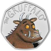 50 Pence - Elizabeth II The Gruffalo; Silver Proof, United Kingdom, 2019 reverse image