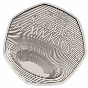 50 Pence - Elizabeth II 5th Portrait; Stephen Hawking, United Kingdom, 2019 reverse image
