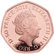 50 Pence - Elizabeth II Stephen Hawking; Gold Proof obverse image