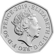 50 Pence - Elizabeth II 5th Portrait; Peter Rabbit obverse image