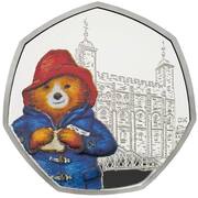 50 Pence - Elizabeth II Paddington at the Tower; Silver Proof, United Kingdom, 2019 reverse image