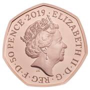 50 Pence - Elizabeth II The Snowman; Gold Proof obverse image