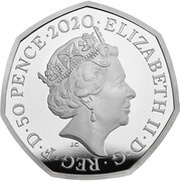 50 Pence - Elizabeth II Team GB Olympics 2020; Silver Proof obverse image