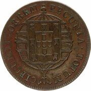 80 Réis - João VI, Brazil, 1820 reverse image