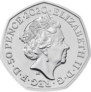 50 Pence - Elizabeth II 5th Portrait; Brexit obverse image