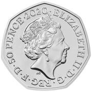 50 Pence - Elizabeth II 5th Portrait; Megalosaurus obverse image