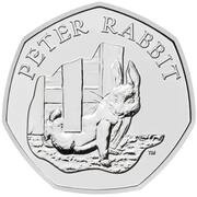 50 Pence - Elizabeth II 5th Portrait; Peter Rabbit, United Kingdom, 2020 reverse image