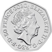 50 Pence - Elizabeth II 5th Portrait; Rosalind Franklin obverse image
