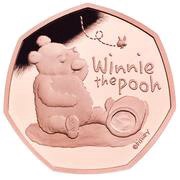 50 Pence - Elizabeth II Winnie The Pooh; Gold Proof, United Kingdom, 2020 reverse image
