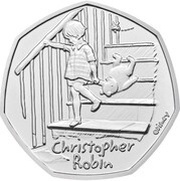50 Pence - Elizabeth II 5th portrait; Christopher Robin, United Kingdom, 2020 reverse image