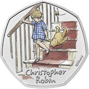 50 Pence - Elizabeth II 5th portrait; Christopher Robin, United Kingdom, 2020 reverse image