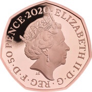 50 Pence - Elizabeth II Piglet; Gold Proof obverse image