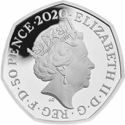 50 Pence - Elizabeth II Piglet; Silver Proof obverse image