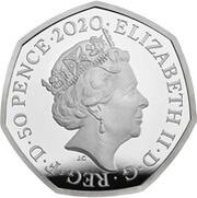 50 Pence - Elizabeth II The Snowman; Silver Proof obverse image