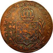 80 Réis - Pedro I, Brazil, 1826-1831 reverse image